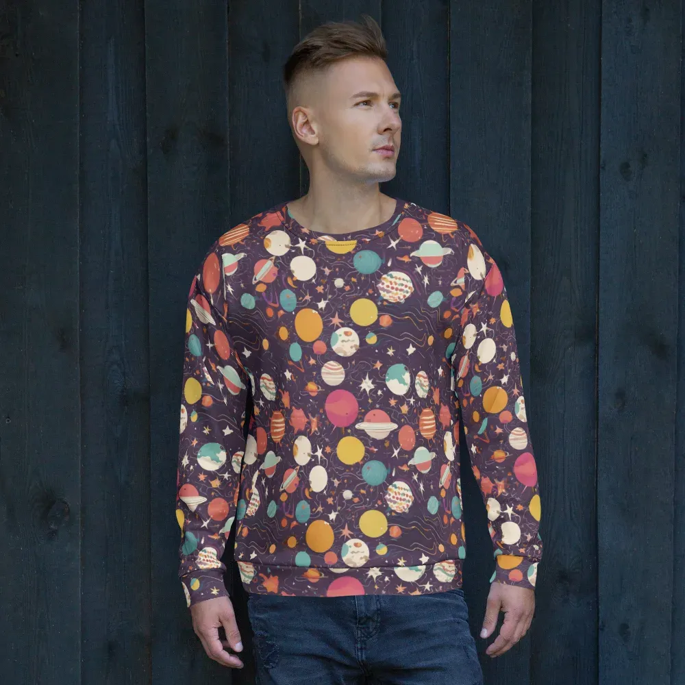 Saturn After Dark on Sweatshirt — Front