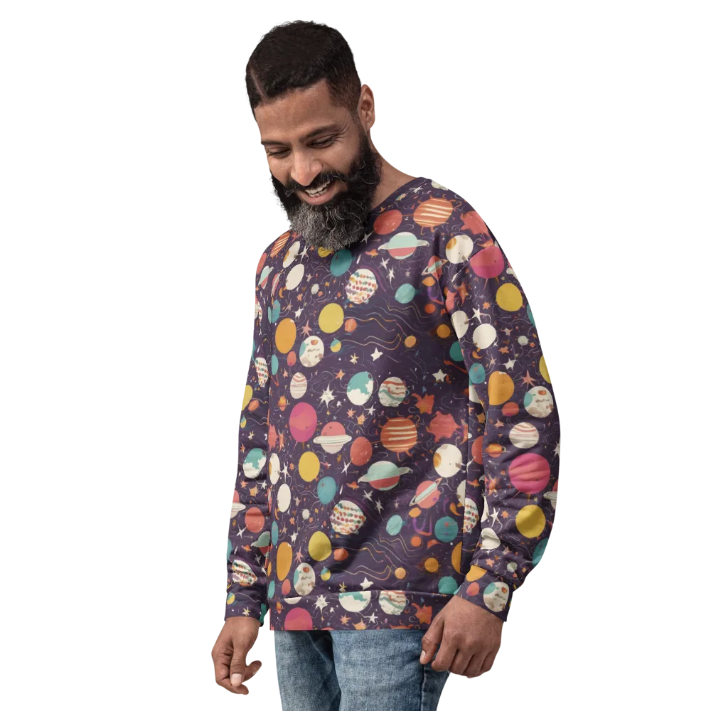 Saturn After Dark on Sweatshirt — Left Front