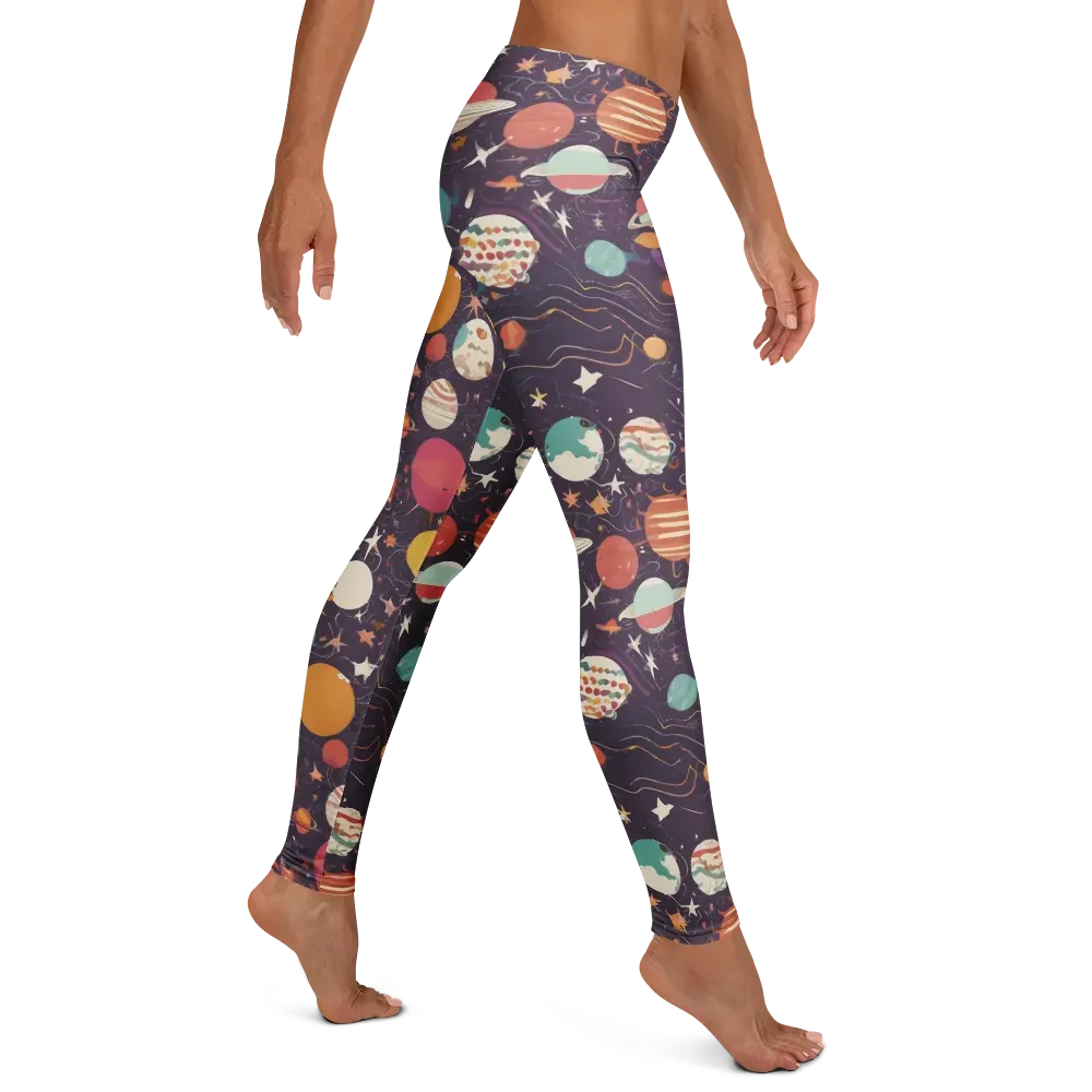 Saturn After Dark on Leggings — Right