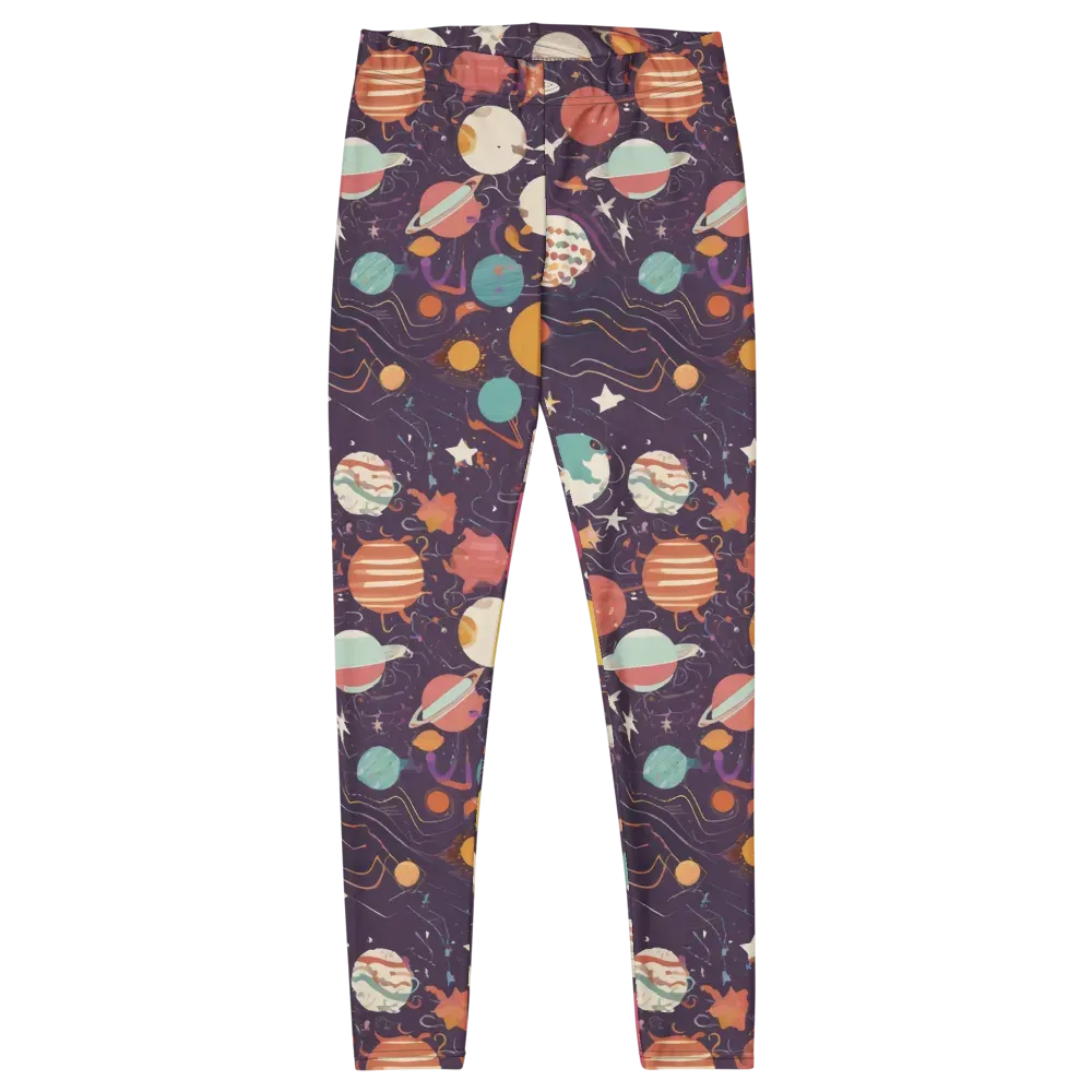 Saturn After Dark on Leggings — Front