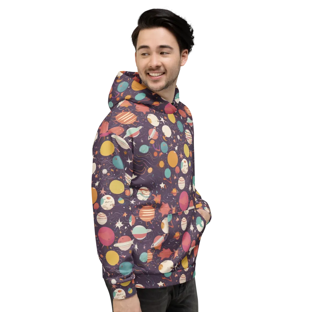 Saturn After Dark on Hoodie — Right