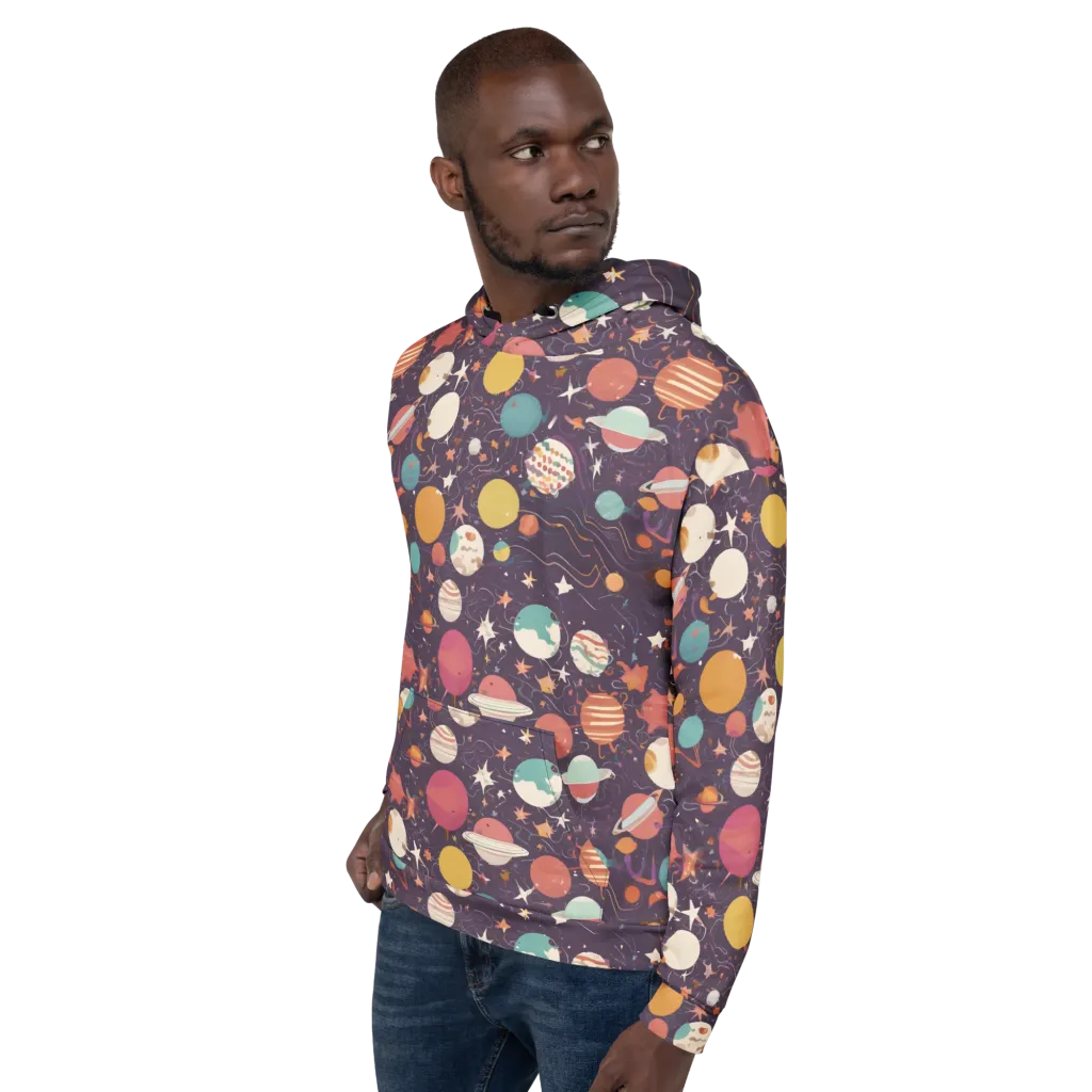 Saturn After Dark on Hoodie — Left