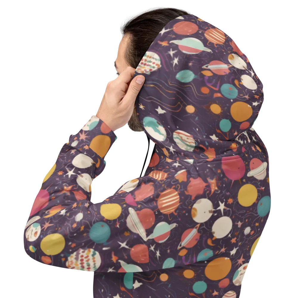 Saturn After Dark on Hoodie — Back