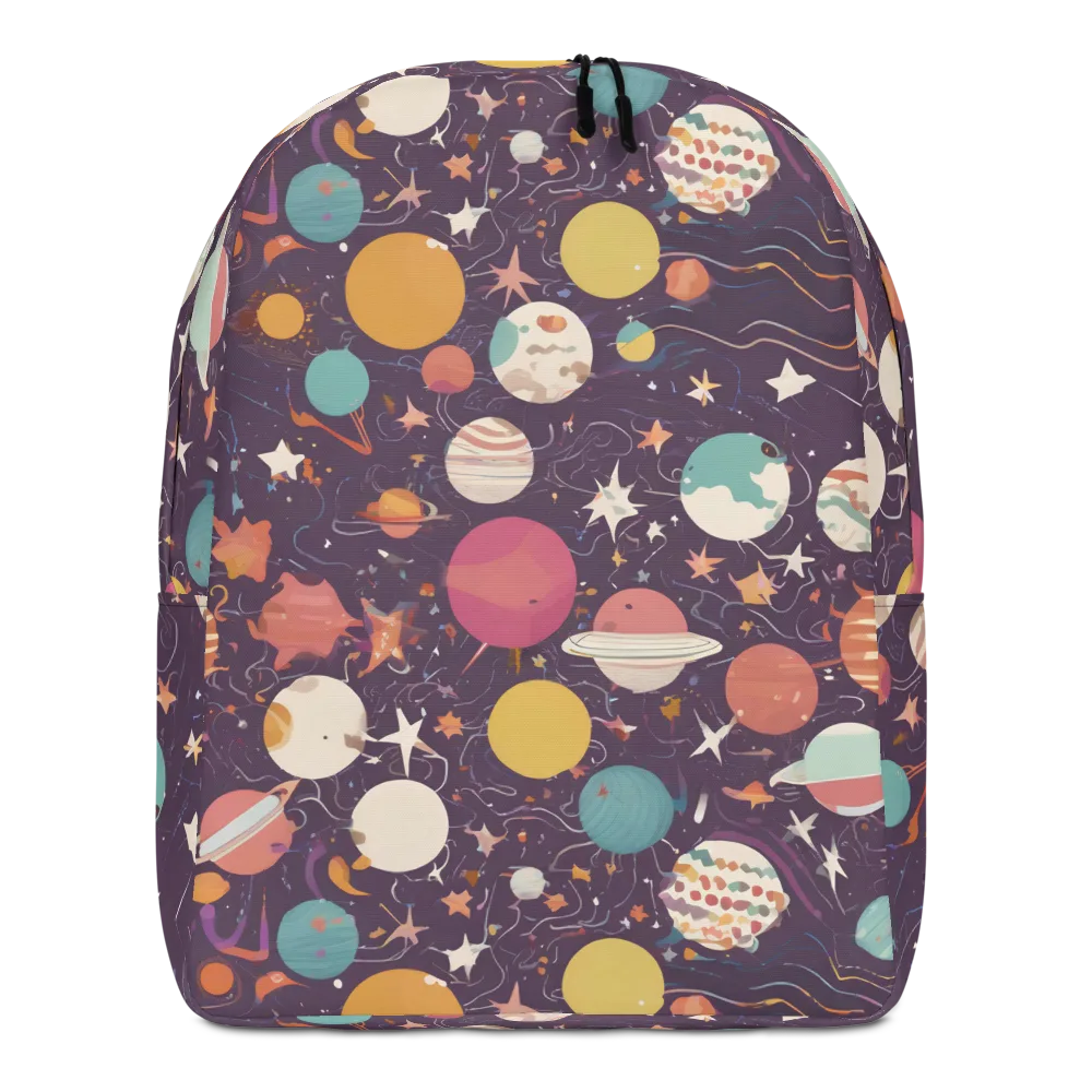 Saturn After Dark on Minimalist Backpack — Front