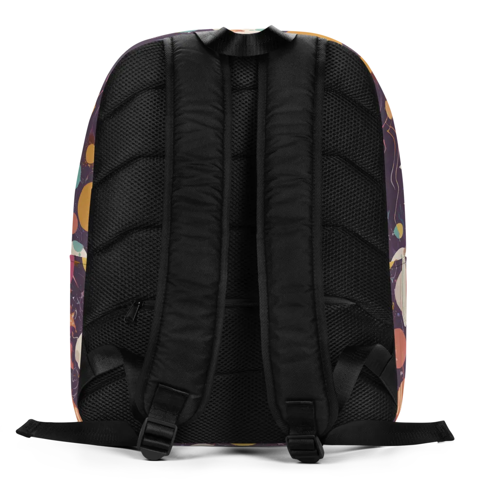 Saturn After Dark on Minimalist Backpack — Back