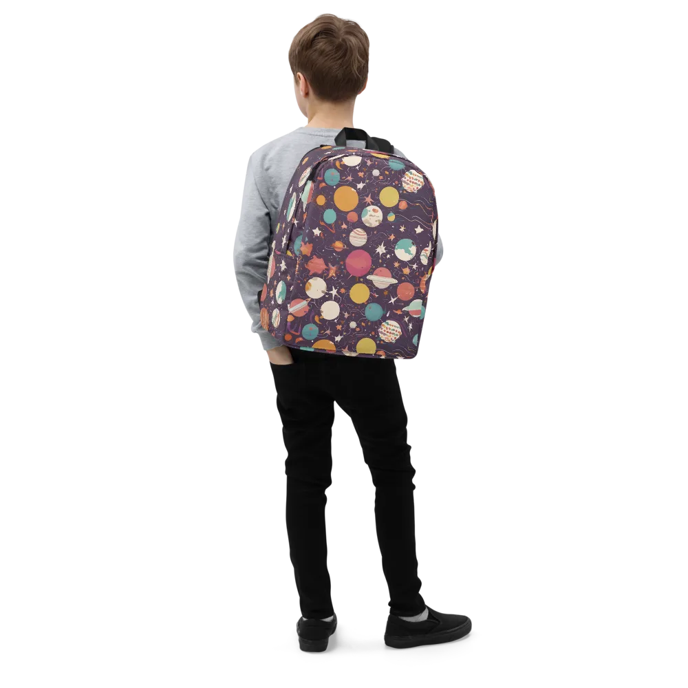 Saturn After Dark on Minimalist Backpack — Right Front