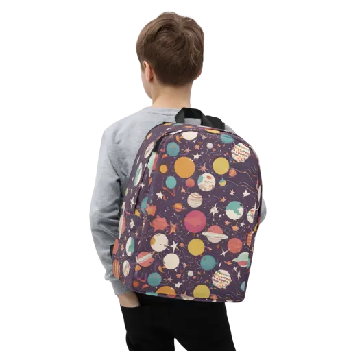 Saturn After Dark — Minimalist Backpack