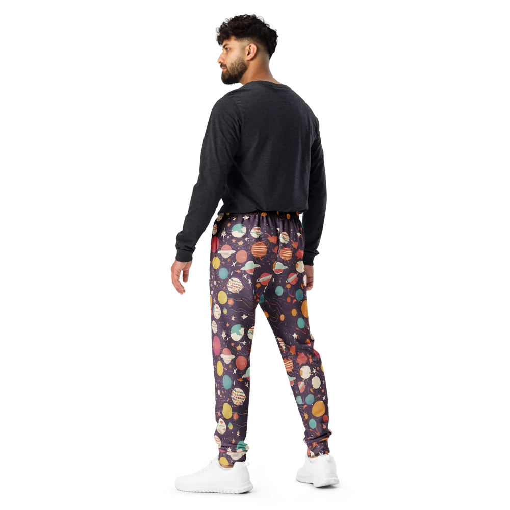 Saturn After Dark on Men's Joggers — Back