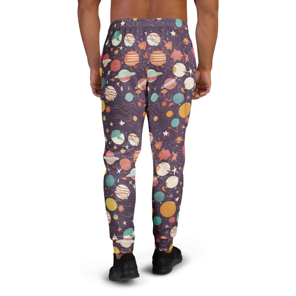Saturn After Dark on Men's Joggers — Back