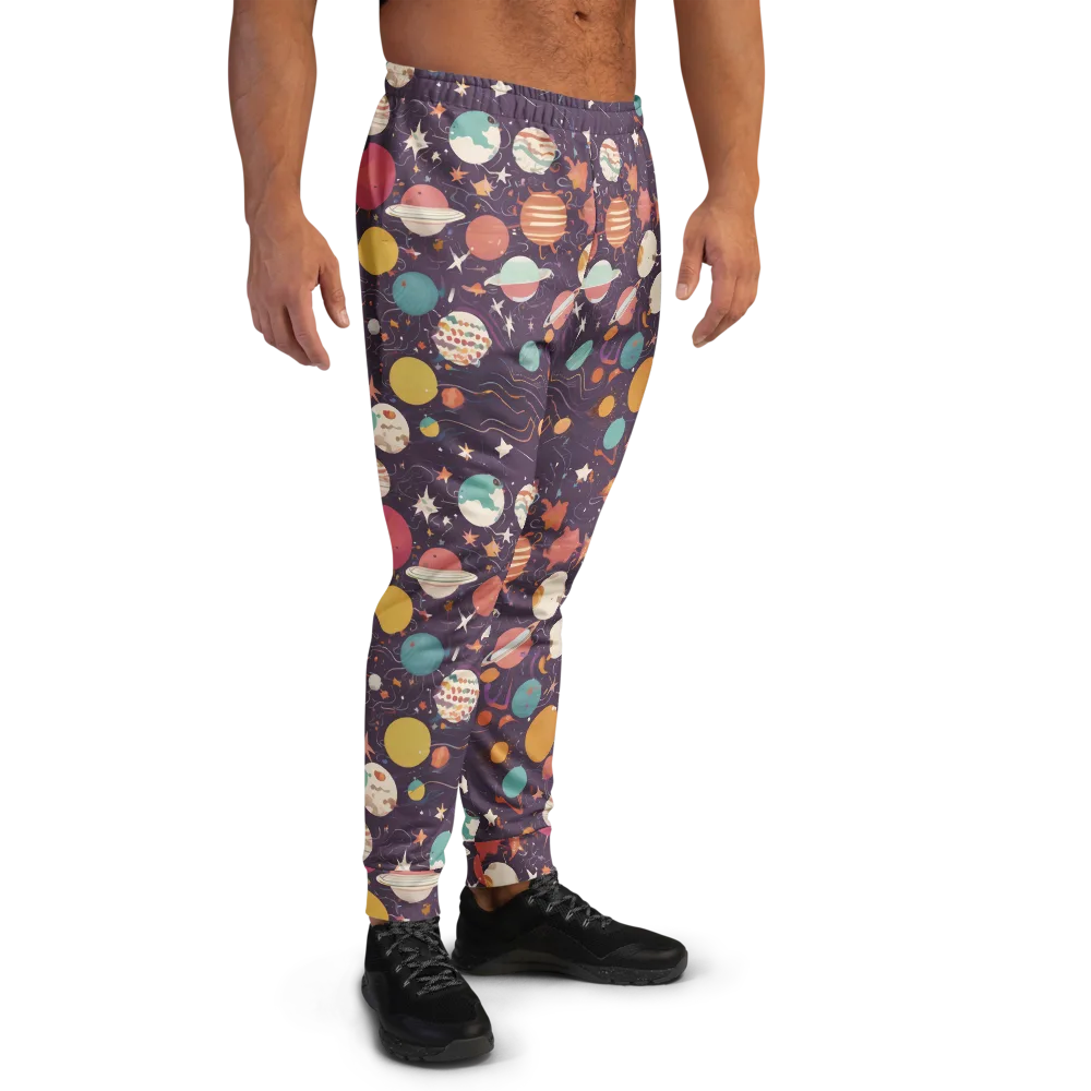 Saturn After Dark on Men's Joggers — Right