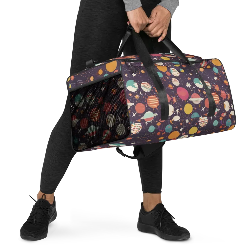 Saturn After Dark on Duffle Bag — Right Front