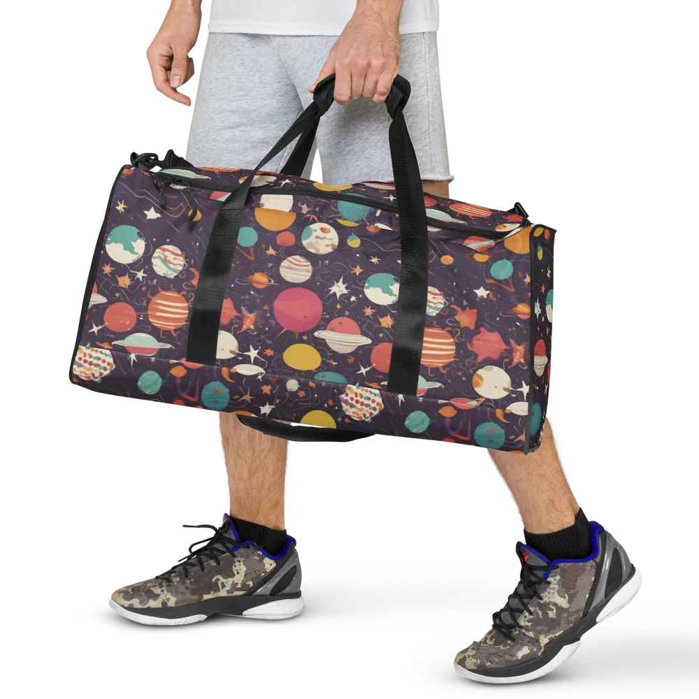 Saturn After Dark on Duffle Bag — Front