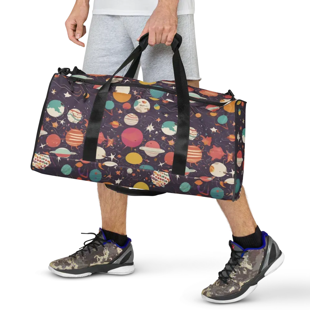Saturn After Dark on Duffle Bag — Front