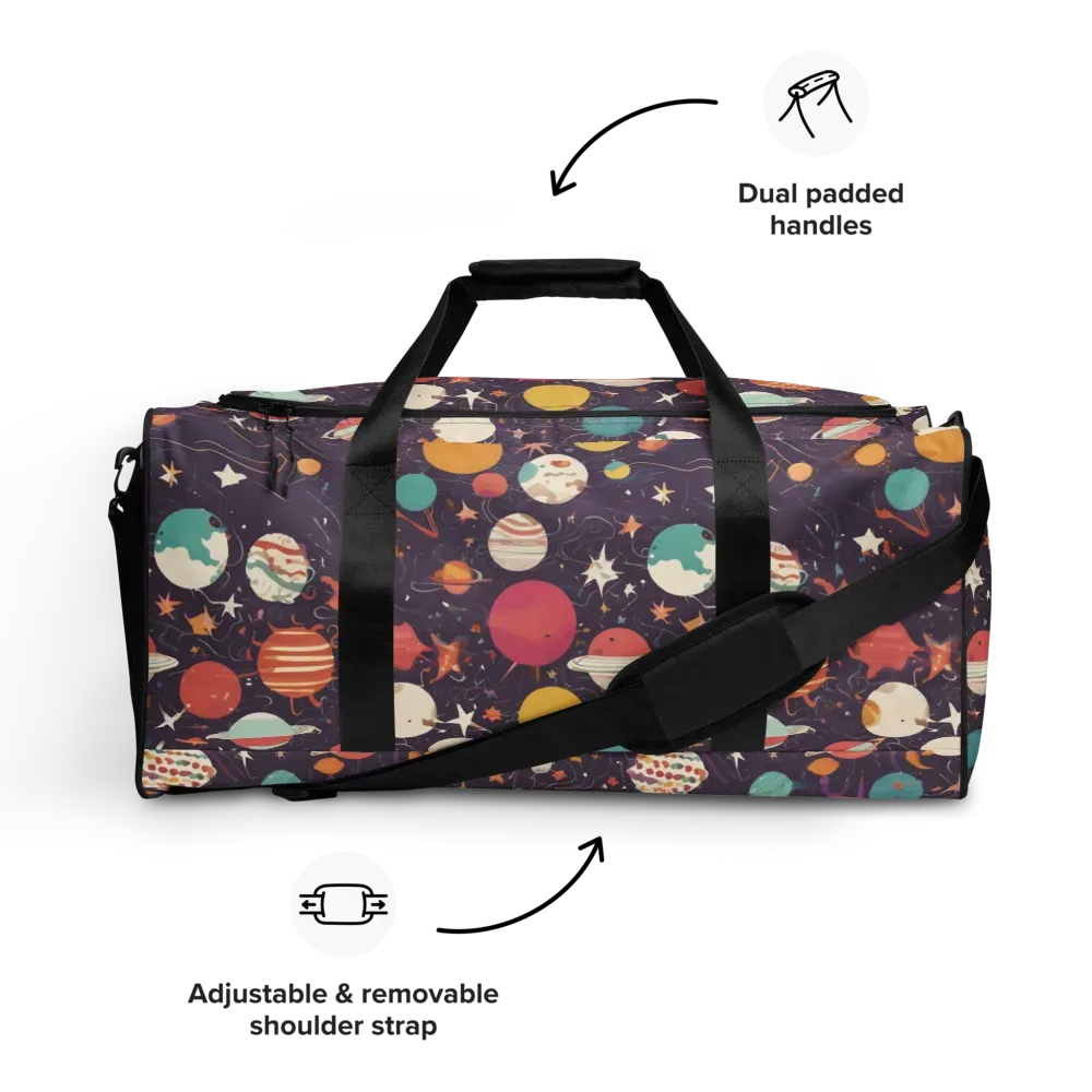 Saturn After Dark on Duffle Bag — Front