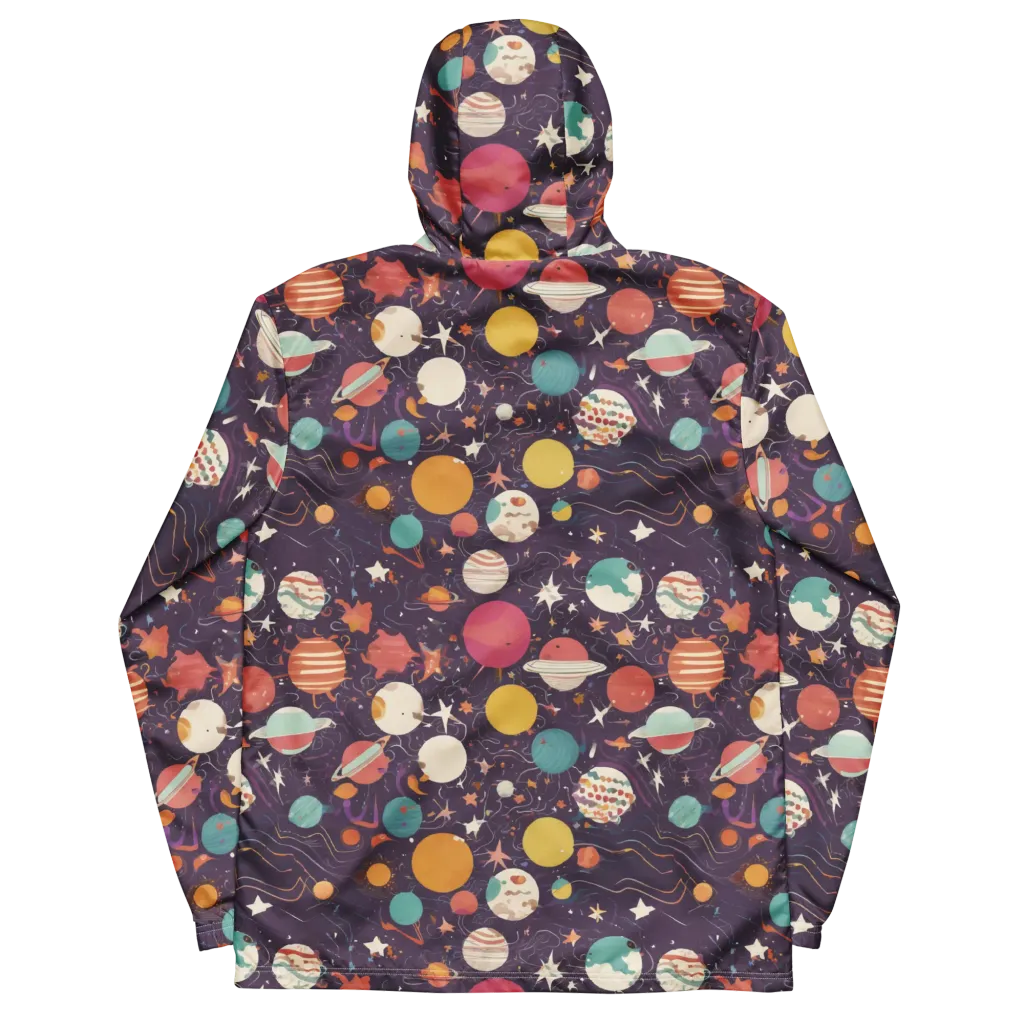 Saturn After Dark on Men's Windbreaker — Back