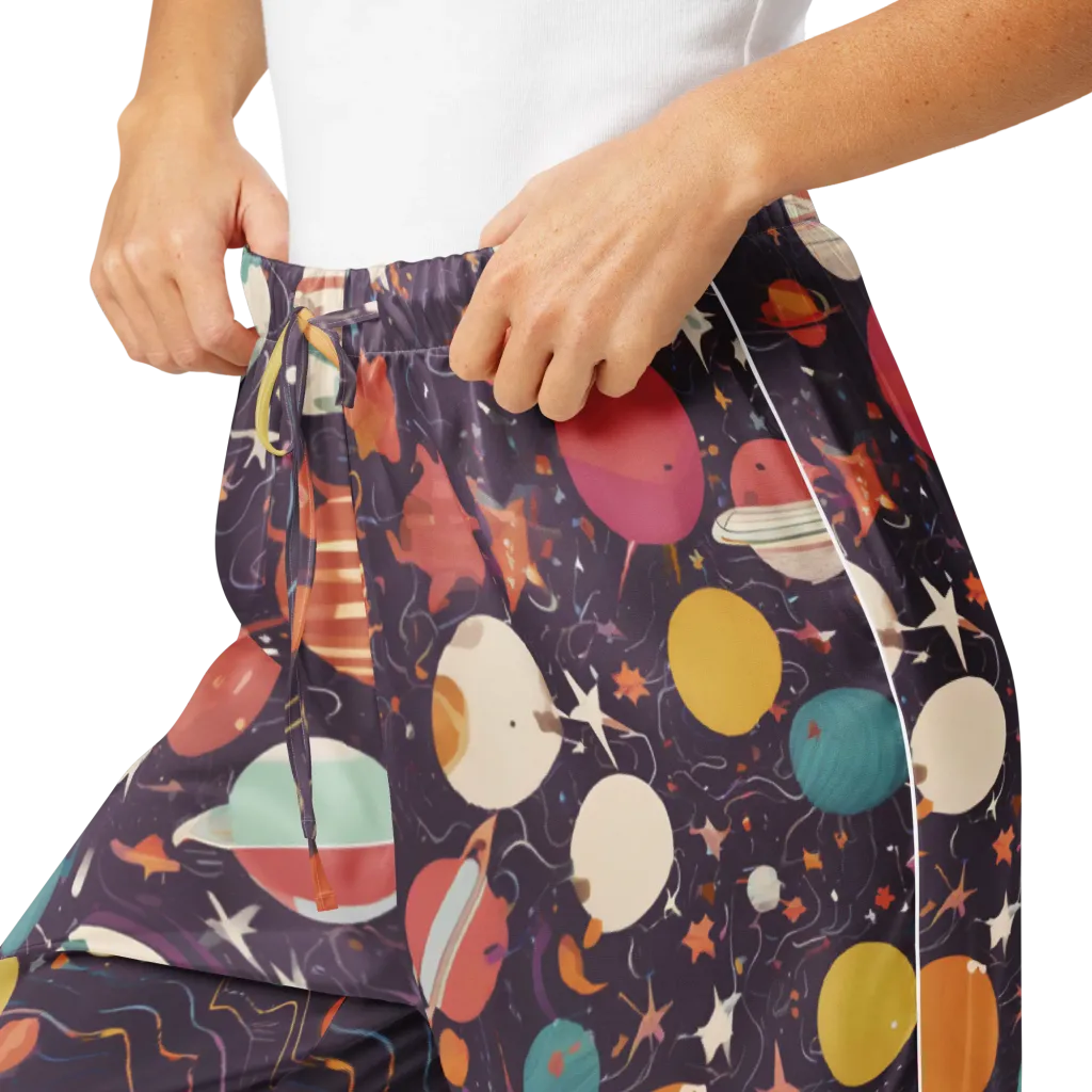 Saturn After Dark on Women's Pajama Pants — Product details