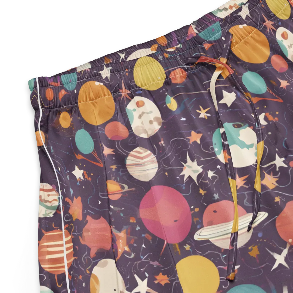 Saturn After Dark on Women's Pajama Shorts — Product details