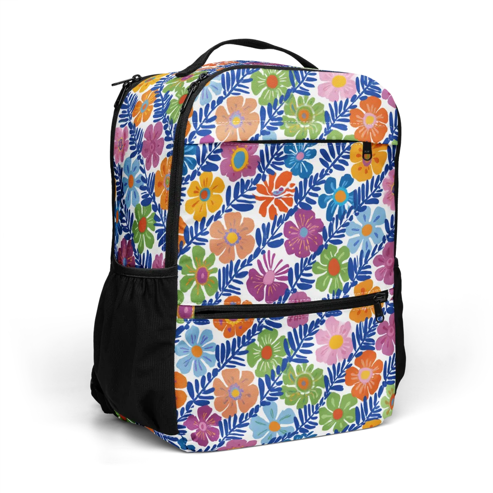Botanical Cadence on Utility Backpack — Right Front
