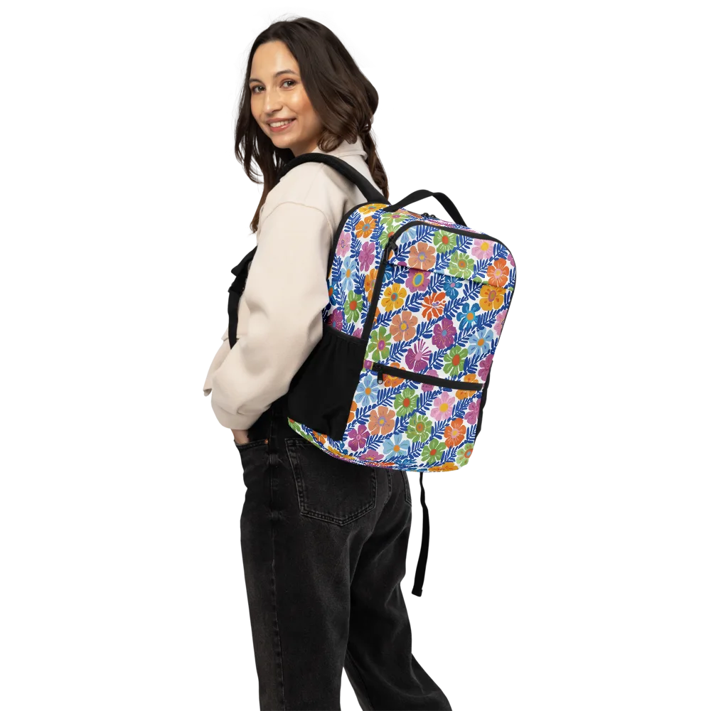 Botanical Cadence on Utility Backpack — Back