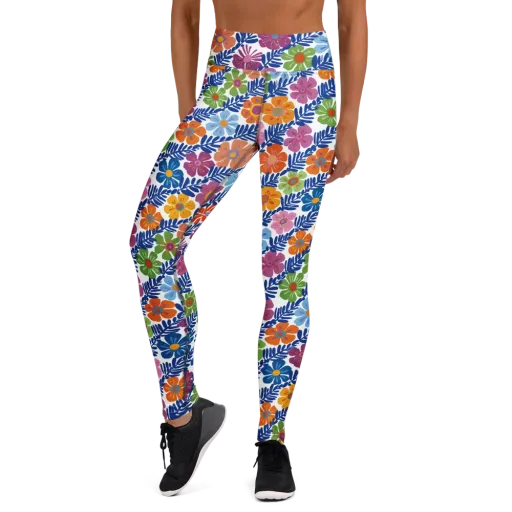 Botanical Cadence on a Yoga Leggings