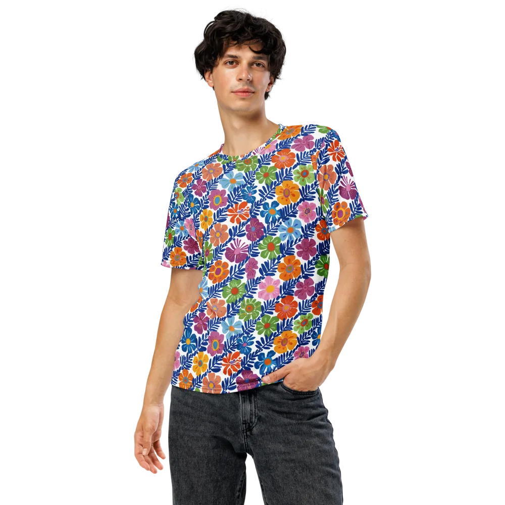 Botanical Cadence on Men's Crew Neck T-Shirt — Front