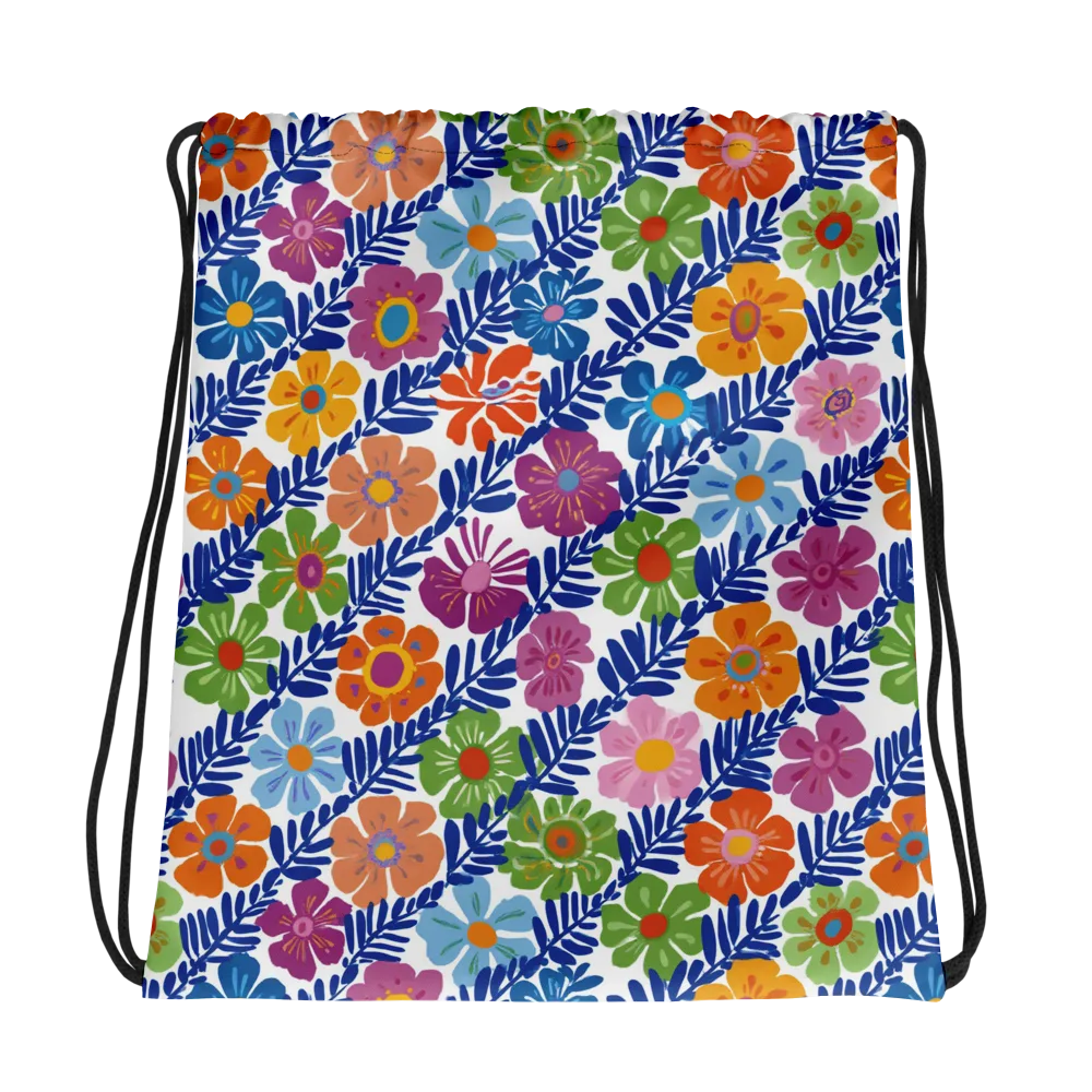 Botanical Cadence on Drawstring Bag — Photo