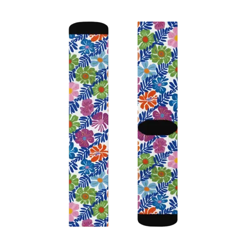 Botanical Cadence on a Socks