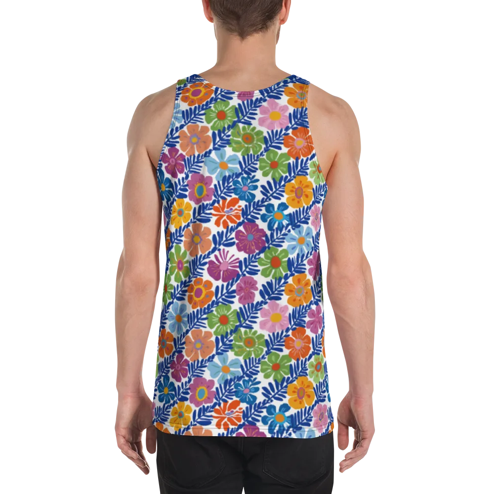 Botanical Cadence on Men's Tank Top — Back