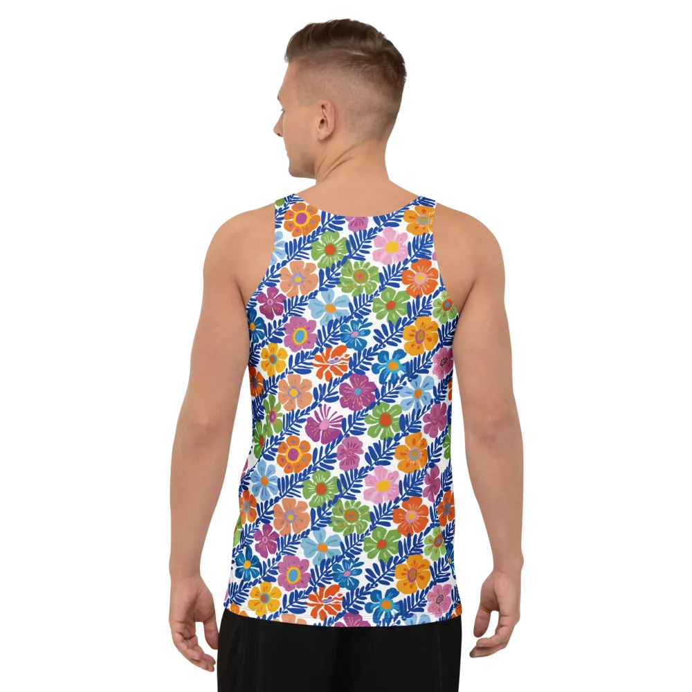 Botanical Cadence on Men's Tank Top — Back