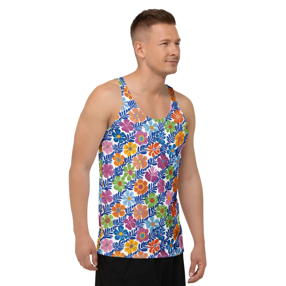 Botanical Cadence on Men's Tank Top — Right Front