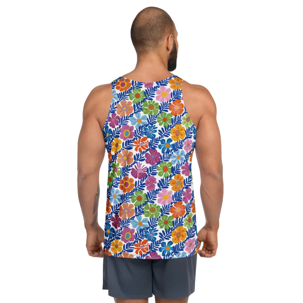 Botanical Cadence on Men's Tank Top — Back