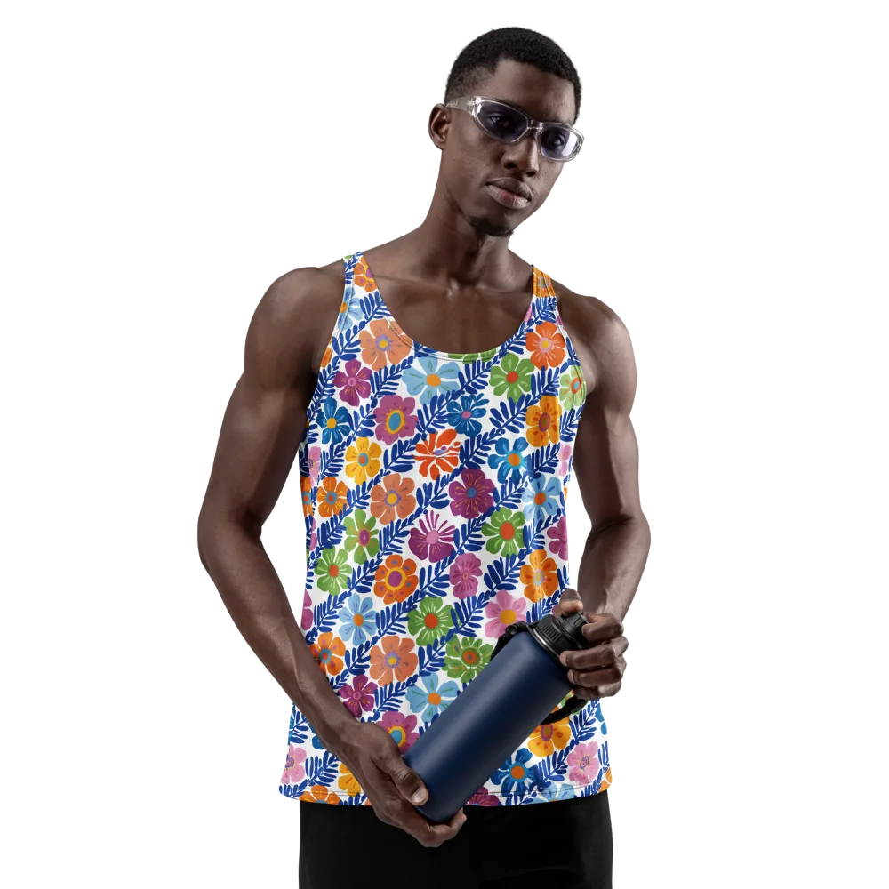 Botanical Cadence on Men's Tank Top — Front