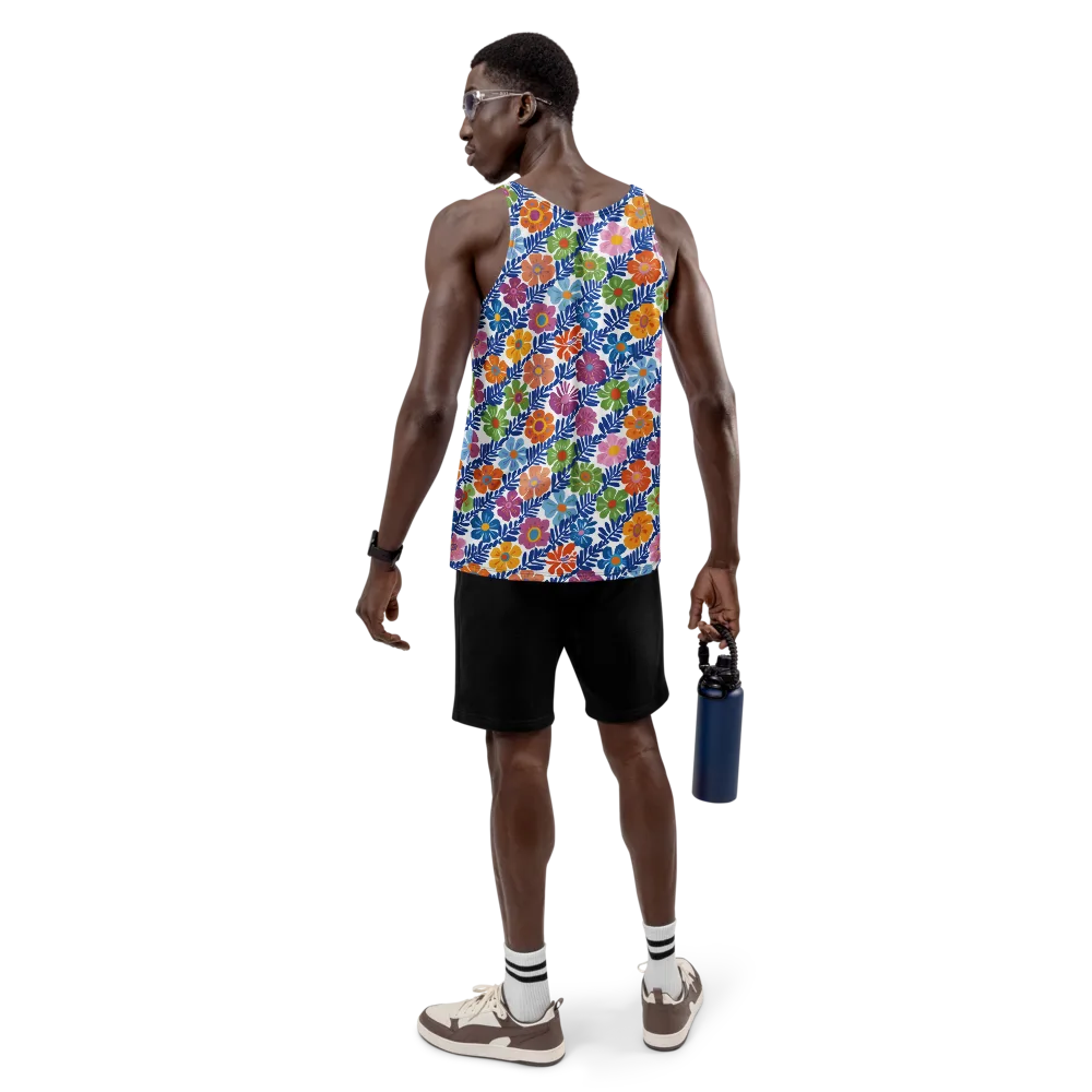 Botanical Cadence on Men's Tank Top — Back