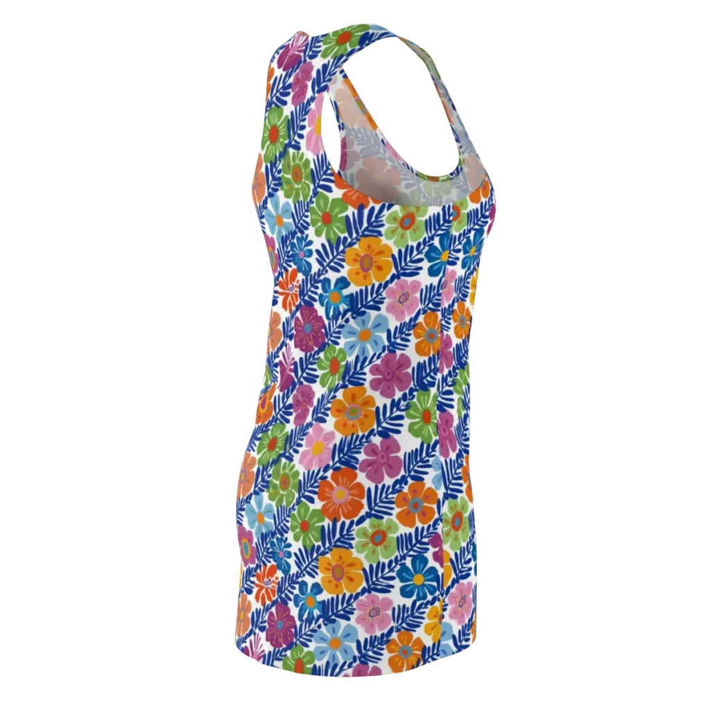 Botanical Cadence on Racerback Dress — Back Side
