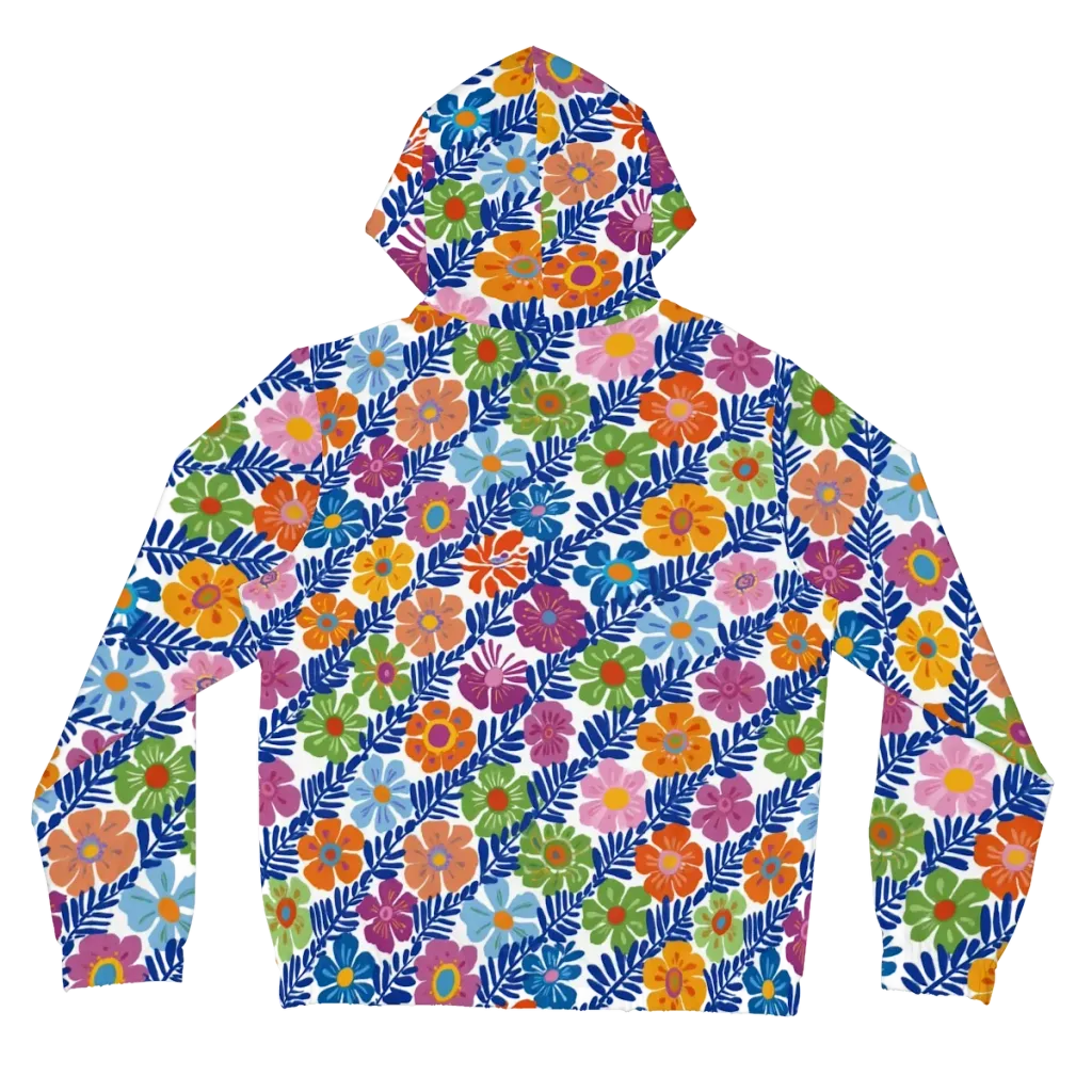 Botanical Cadence on Women's Full-Zip Hoodie — Back