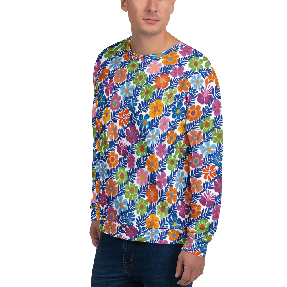 Botanical Cadence on Sweatshirt — Left Front