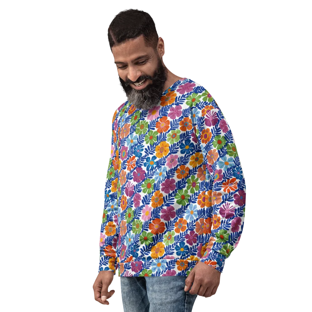 Botanical Cadence on Sweatshirt — Left Front