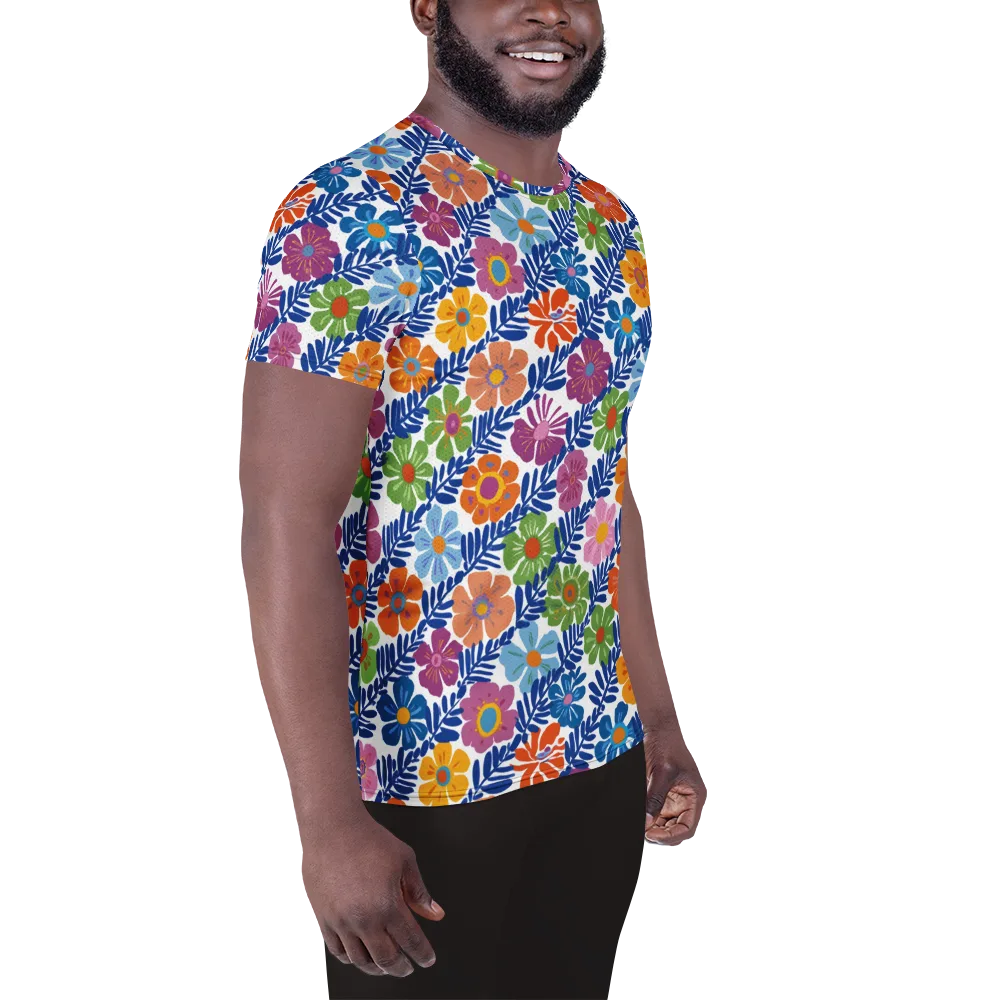 Botanical Cadence on Men's Athletic T-Shirt — Right