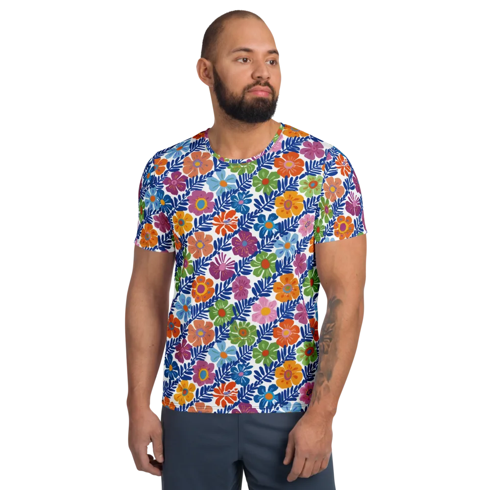 Botanical Cadence on Men's Athletic T-Shirt — Front