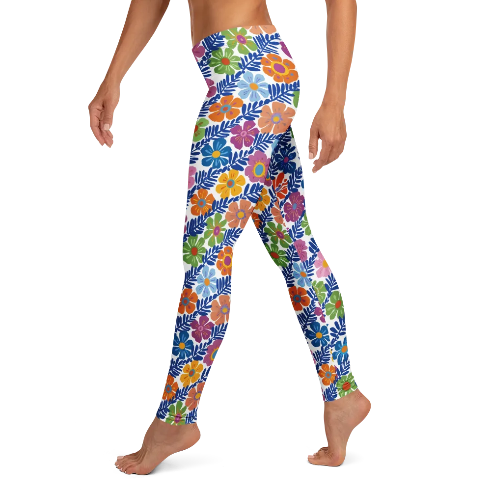 Botanical Cadence on Leggings — Left
