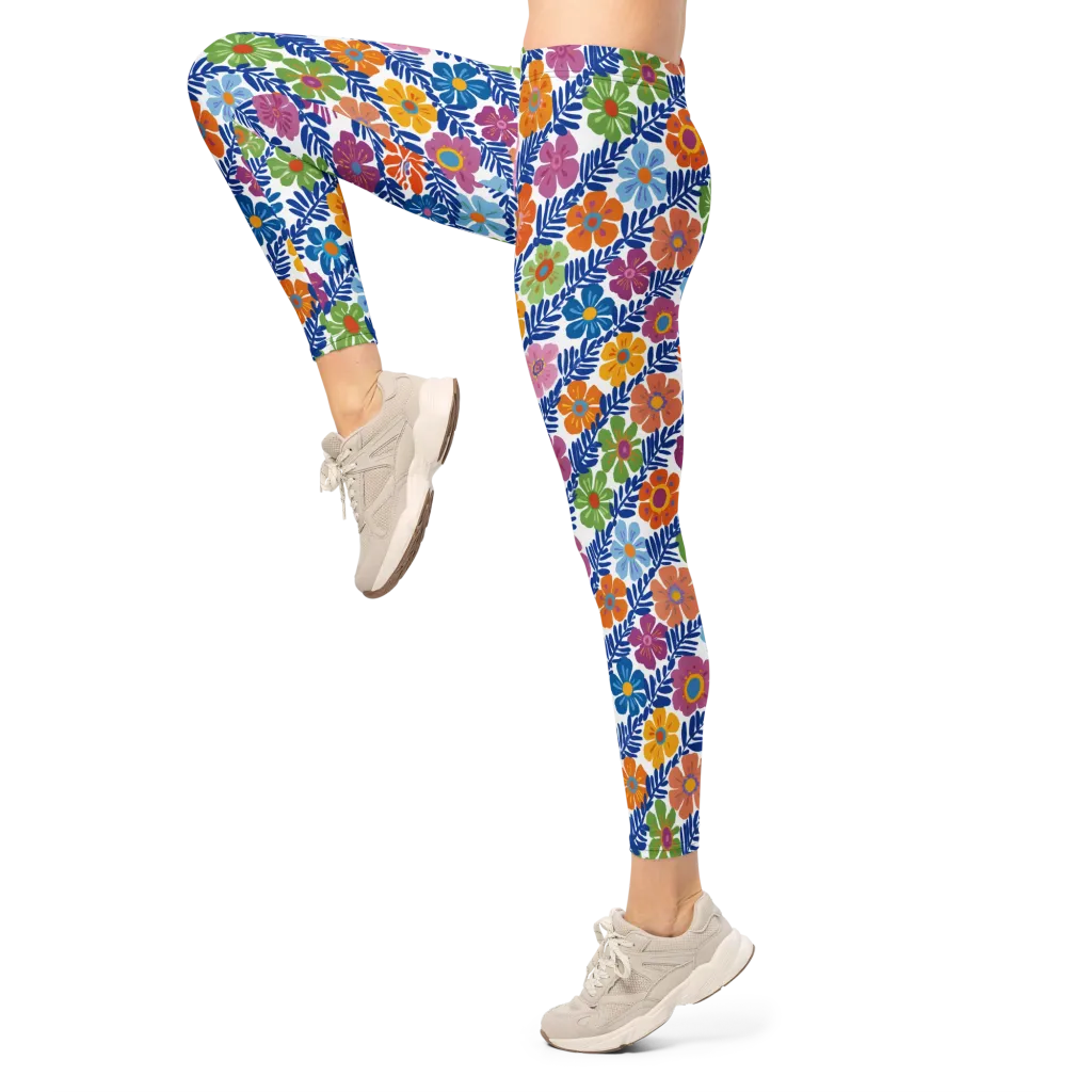 Botanical Cadence on Leggings — Left
