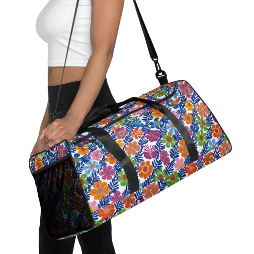 Botanical Cadence on a Duffle Bag