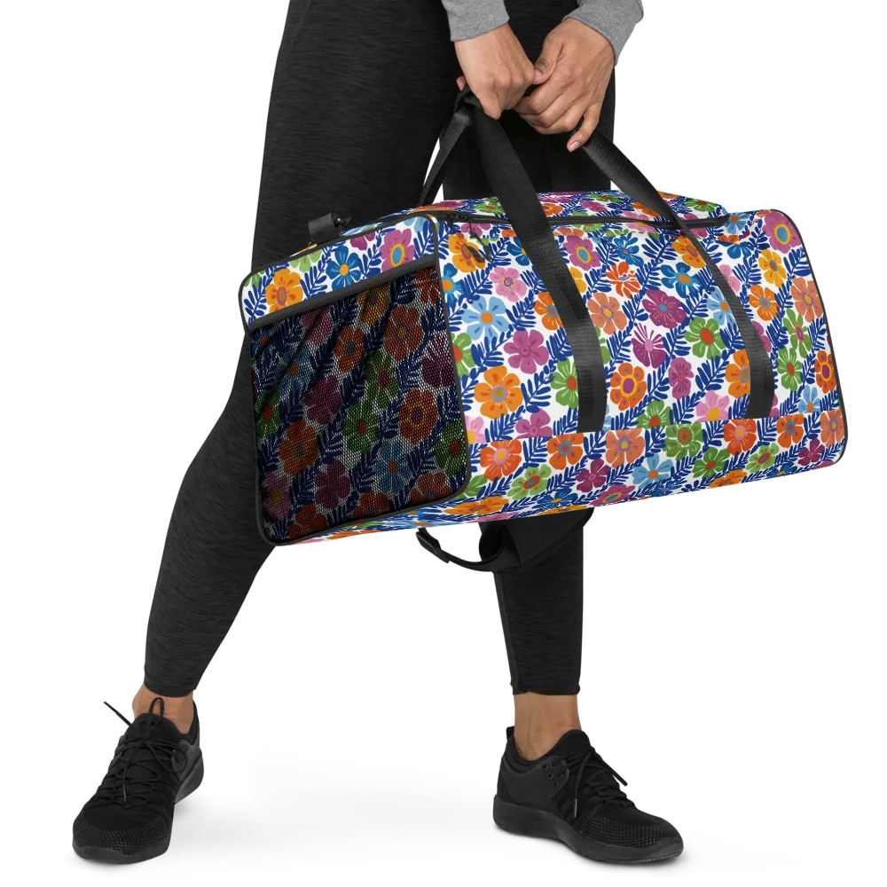 Botanical Cadence on Duffle Bag — Right Front