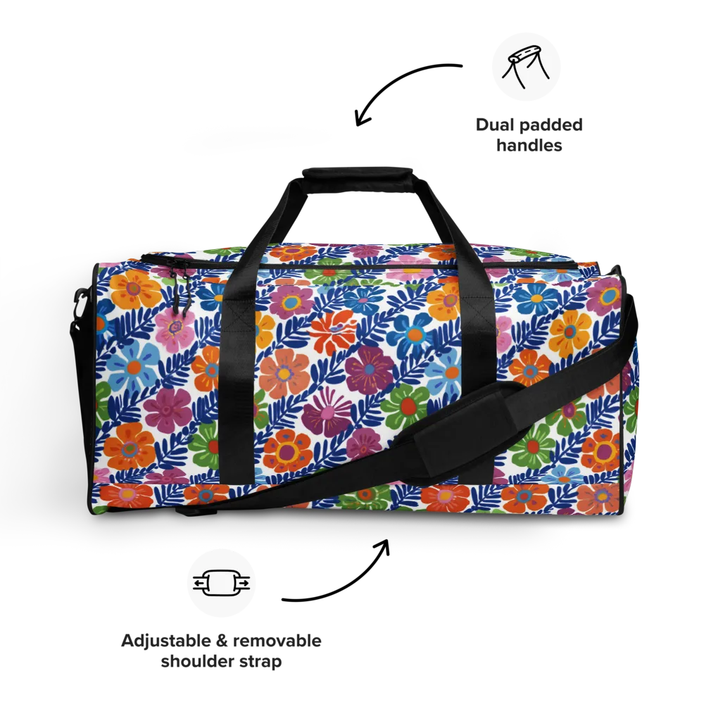 Botanical Cadence on Duffle Bag — Front