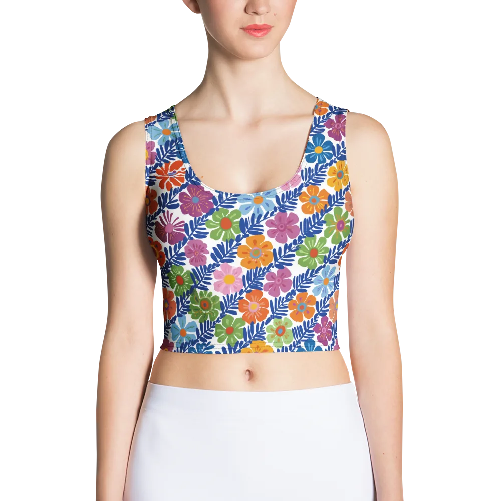 Botanical Cadence on Crop Top — Front