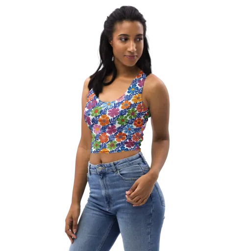 Botanical Cadence on a Crop Top
