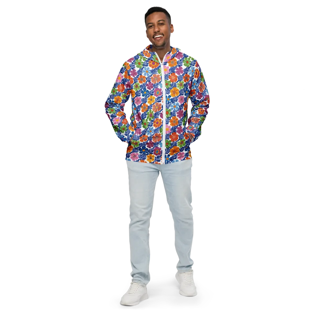 Botanical Cadence on Men's Windbreaker — Front