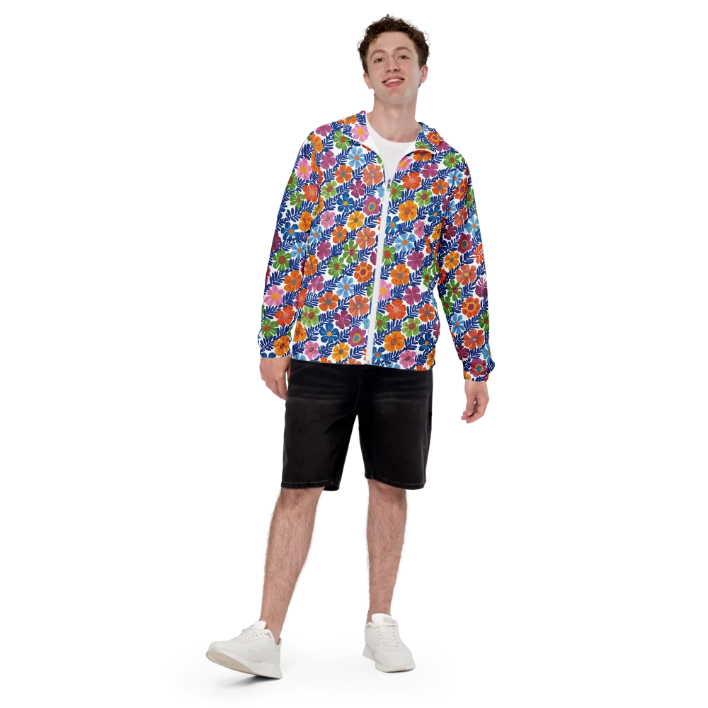 Botanical Cadence on Men's Windbreaker — Front