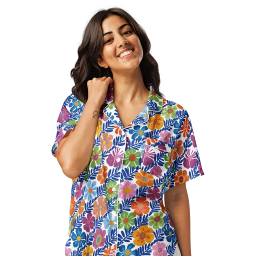 Botanical Cadence on a Women's Short Sleeve Pajama Top