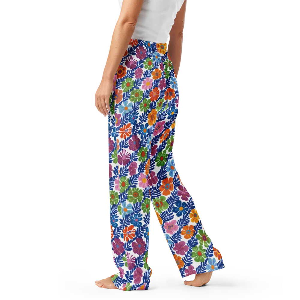 Botanical Cadence on Women's Pajama Pants — Left